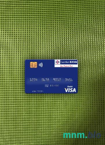 Kenya Guardian bank visa obciążyć card wygląd fotograficzny skan PSD + zdjęcie